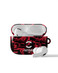 AirPods case with the AC Milan 2026-27 Prematch football shirt design by RIPA Football