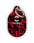 AirTag holder with the AC Milan 2026-27 Prematch football shirt design by RIPA Football