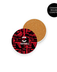 Coaster with the AC Milan 2026-27 Prematch football shirt design by RIPA Football