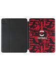 iPad case with the AC Milan 2026-27 Prematch football shirt design by RIPA Football