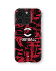 Phone case with the AC Milan 2026-27 Prematch football shirt design by RIPA Football