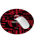 Mouse pad with the AC Milan 2026-27 Prematch football shirt design by RIPA Football