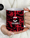 Mug with the AC Milan 2026-27 Prematch football shirt design by RIPA Football