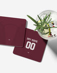 Coaster with the Aston Villa 2026-27 Home football shirt design by RIPA Football