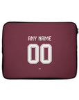 Laptop sleeve with the Aston Villa 2026-27 Home football shirt design by RIPA Football