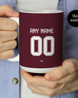Mug with the Aston Villa 2026-27 Home football shirt design by RIPA Football