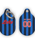 AirTag holder with the Atalanta 2026-27 Home football shirt design by RIPA Football
