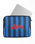Laptop sleeve with the Atalanta 2026-27 Home football shirt design by RIPA Football