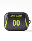 AirPods case with the Atlético Madrid 2026-27 Away football shirt design by RIPA Football