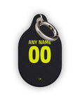 AirTag holder with the Atlético Madrid 2026-27 Away football shirt design by RIPA Football