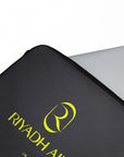 Laptop sleeve with the Atlético Madrid 2026-27 Away football shirt design by RIPA Football