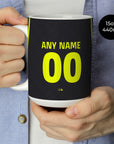 Mug with the Atlético Madrid 2026-27 Away football shirt design by RIPA Football