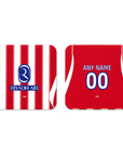 Coaster with the Atlético Madrid 2026-27 Home football shirt design by RIPA Football