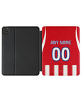 iPad case with the Atlético Madrid 2026-27 Home football shirt design by RIPA Football