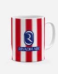 Mug with the Atlético Madrid 2026-27 Home football shirt design by RIPA Football