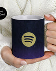 Mug with the Barcelona 2026-27 Away football shirt design by RIPA Football