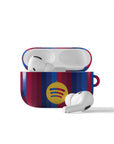 AirPods case with the Barcelona 2026-27 Home football shirt design by RIPA Football