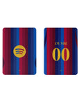 iPad case with the Barcelona 2026-27 Home football shirt design by RIPA Football