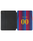 iPad case with the Barcelona 2026-27 Home football shirt design by RIPA Football