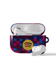 AirPods case with the Barcelona 2026-27 Prematch football shirt design by RIPA Football