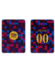 iPad case with the Barcelona 2026-27 Prematch football shirt design by RIPA Football