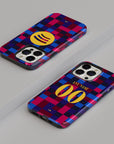 Phone case with the Barcelona 2026-27 Prematch football shirt design by RIPA Football
