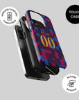 Phone case with the Barcelona 2026-27 Prematch football shirt design by RIPA Football