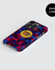 Phone case with the Barcelona 2026-27 Prematch football shirt design by RIPA Football