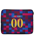 Laptop sleeve with the Barcelona 2026-27 Prematch football shirt design by RIPA Football