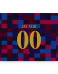 Mouse pad with the Barcelona 2026-27 Prematch football shirt design by RIPA Football