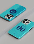 Phone case with the Barcelona 2026-27 Third football shirt design by RIPA Football