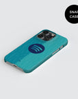 Phone case with the Barcelona 2026-27 Third football shirt design by RIPA Football