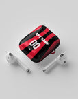 AirPods case with the Bayer 04 Leverkusen 2026-27 Home football shirt design by RIPA Football