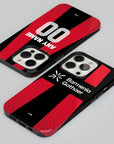 Phone case with the Bayer 04 Leverkusen 2026-27 Home football shirt design by RIPA Football
