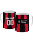 Mug with the Bayer 04 Leverkusen 2026-27 Home football shirt design by RIPA Football