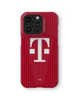 Phone case with the Bayern Munich 2026-27 Home football shirt design by RIPA Football