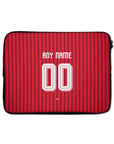 Laptop sleeve with the Bayern Munich 2026-27 Home football shirt design by RIPA Football