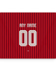 Mouse pad with the Bayern Munich 2026-27 Home football shirt design by RIPA Football