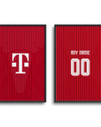Print with the Bayern Munich 2026-27 Home football shirt design by RIPA Football