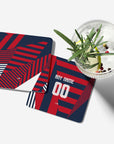 Coaster with the Bayern Munich 2026-27 Prematch football shirt design by RIPA Football