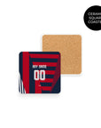 Coaster with the Bayern Munich 2026-27 Prematch football shirt design by RIPA Football