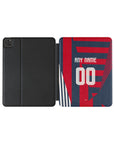 iPad case with the Bayern Munich 2026-27 Prematch football shirt design by RIPA Football