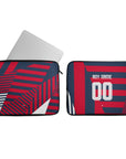 Laptop sleeve with the Bayern Munich 2026-27 Prematch football shirt design by RIPA Football