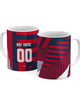 Mug with the Bayern Munich 2026-27 Prematch football shirt design by RIPA Football