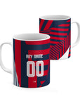 Mug with the Bayern Munich 2026-27 Prematch football shirt design by RIPA Football