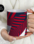 Mug with the Bayern Munich 2026-27 Prematch football shirt design by RIPA Football