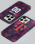 Phone case with the Bayern Munich 2026-27 Third football shirt design by RIPA Football