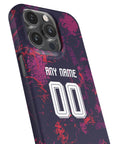 Phone case with the Bayern Munich 2026-27 Third football shirt design by RIPA Football