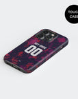 Phone case with the Bayern Munich 2026-27 Third football shirt design by RIPA Football