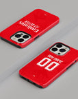 Phone case with the Benfica 2026-27 Home football shirt design by RIPA Football
